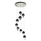 Chrysalis Pendant, 9-Light, Natural Iron, Black Polished Crystal, 20.5"W (131140-SKT-STND-20-BP0754 5YZUG0)