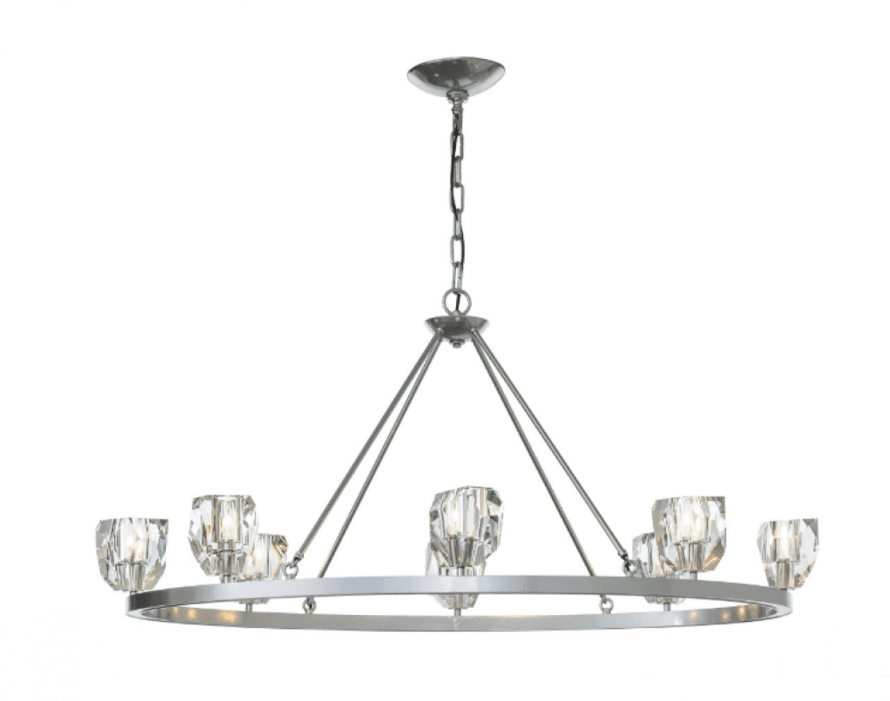 Gatsby Chandelier, 8-Light, Vintage Platinum, 45.3"W (105021-SKT-82-CR 5N8JGX)