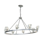 Gatsby Chandelier, 8-Light, Black, 45.3"W (105021-SKT-10-CR 5N8HLP)