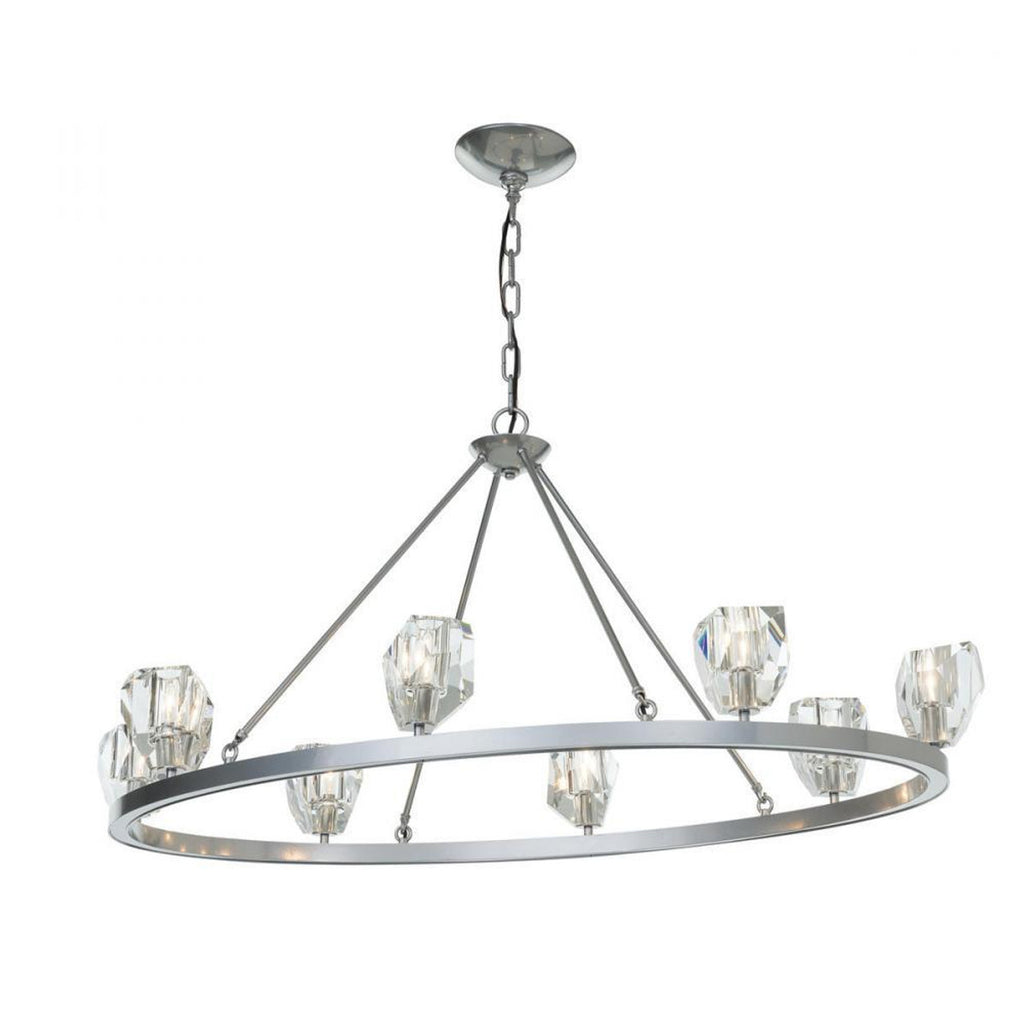 Gatsby Chandelier, 8-Light, Natural Iron, 45.3"W (105021-SKT-20-CR 5N8JGW)