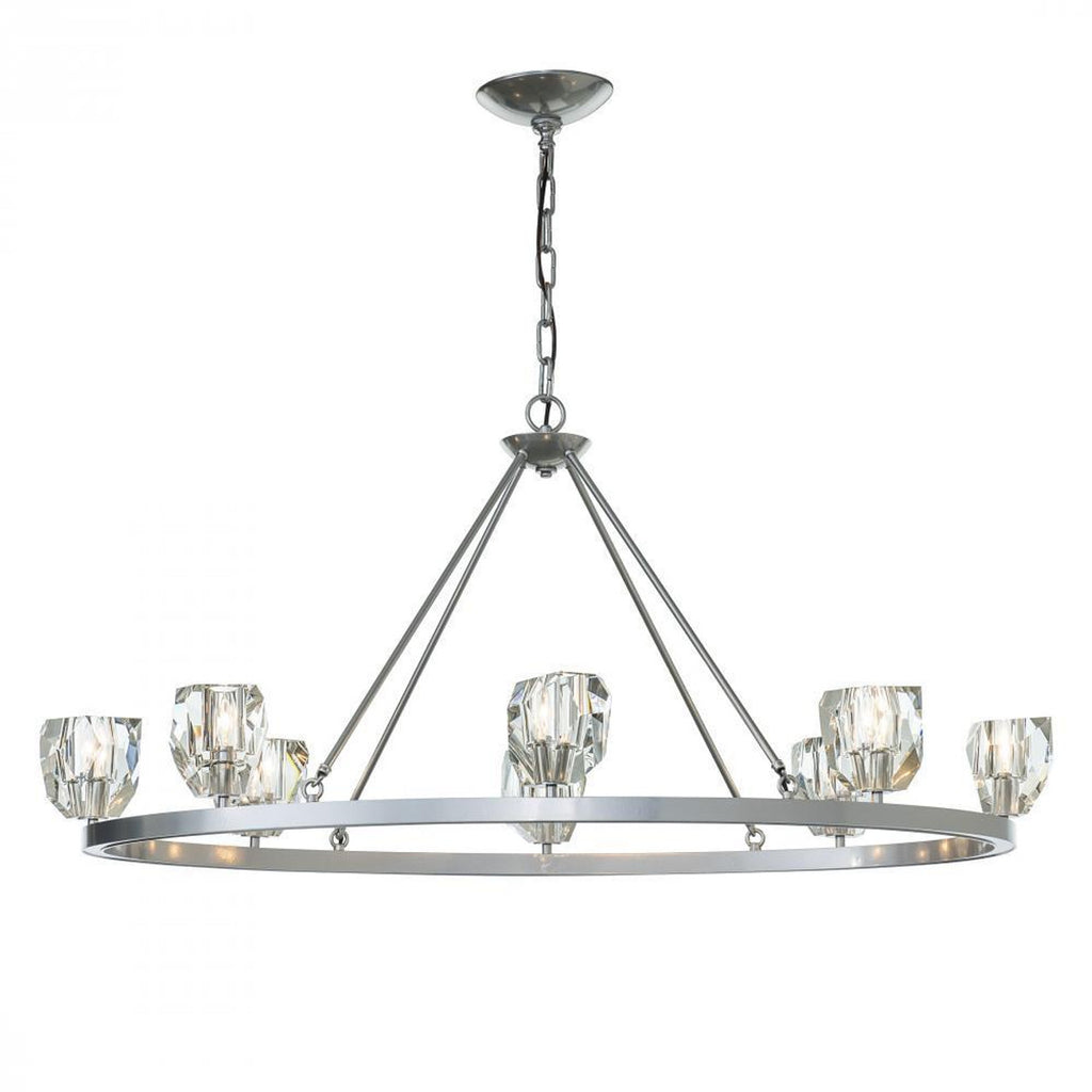 Gatsby Chandelier, 8-Light, Sterling, 21.2"H (105021-SKT-85-CR 5N8JGZ)