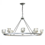 Gatsby Chandelier, 8-Light, Sterling, 21.2"H (105021-SKT-85-CR 5N8JGZ)