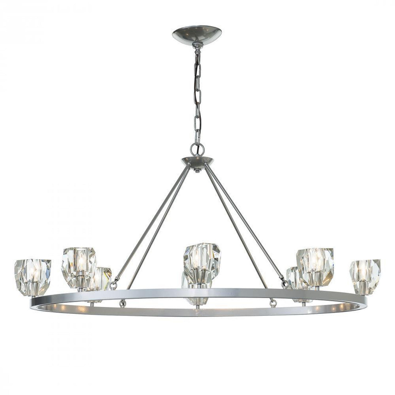 Gatsby Chandelier, 8-Light, Sterling, 21.2"H (105021-SKT-85-CR 5N8JGZ)