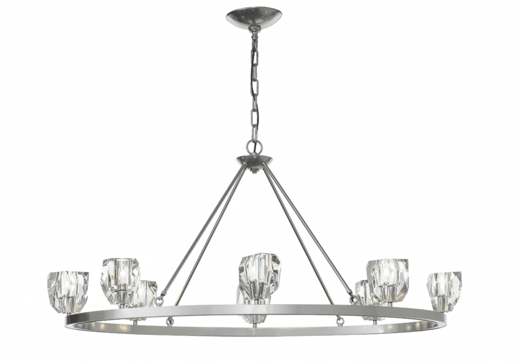 Gatsby Chandelier, 8-Light, Vintage Platinum, 45.3"W (105021-SKT-82-CR 5N8JGX)