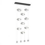 Chrysalis Pendant, 9-Light, Black, Black Polished Crystal, 20.5"W (131140-SKT-STND-10-BP0754 5YZUFR)