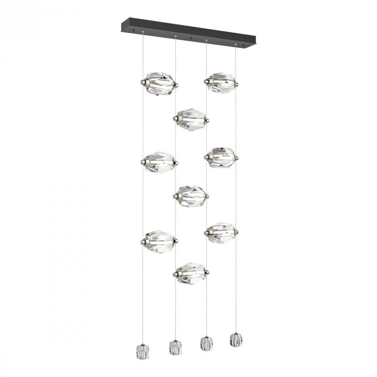 Chrysalis Pendant, 9-Light, Black, Black Polished Crystal, 20.5"W (131140-SKT-STND-10-BP0754 5YZUFR)