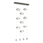 Chrysalis Pendant, 9-Light, Black, Black Polished Crystal, 20.5"W (131140-SKT-STND-10-BP0754 5YZUFR)