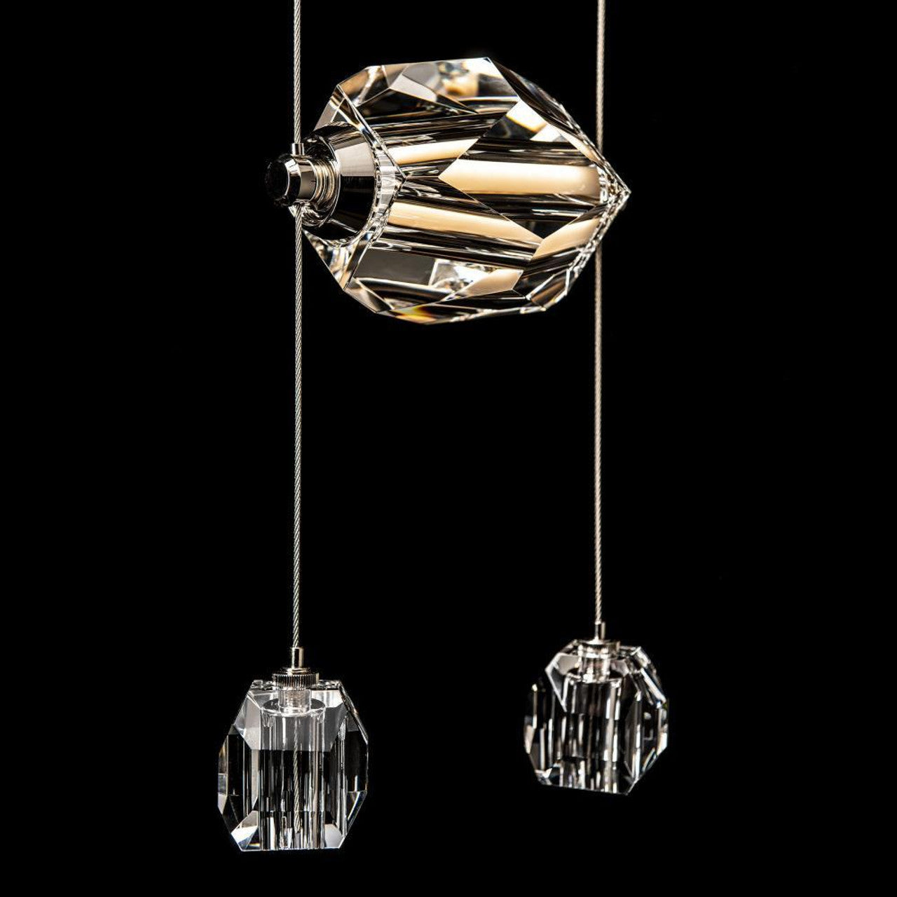 Chrysalis Pendant, 9-Light, Modern Brass, White Crystal, 20.5"W (131140-SKT-LONG-86-WP0754 5YZUGJ)