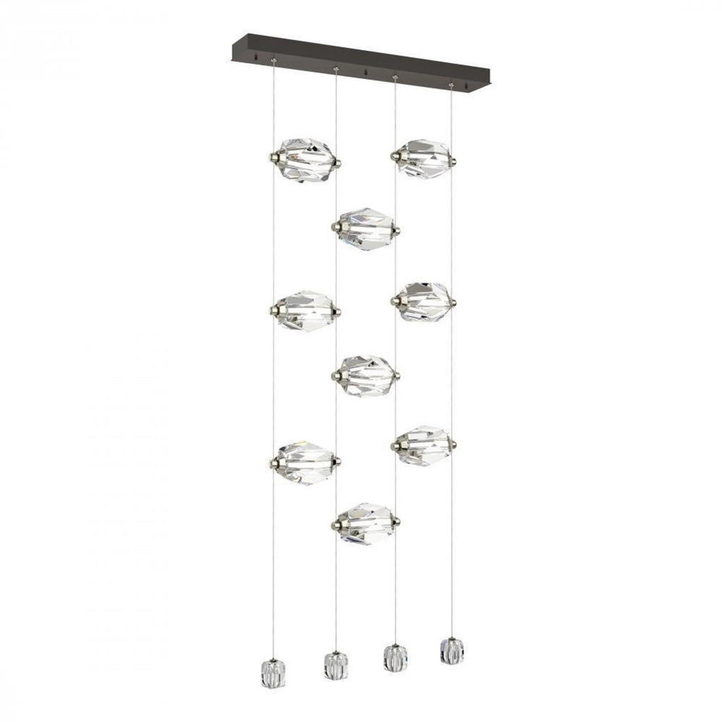 Chrysalis Pendant, 9-Light, Oil Rubbed Bronze, Black Polished Crystal, 20.5"W (131140-SKT-STND-14-BP0754 5YZUFW)