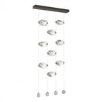 Chrysalis Pendant, 9-Light, Oil Rubbed Bronze, Black Polished Crystal, 20.5"W (131140-SKT-STND-14-BP0754 5YZUFW)