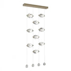 Gatsby Pendant, 9-Light, LED, Dark Smoke, 27.5"W (139056-LED-STND-07-CR 5Z5XU6)