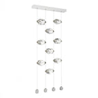 Chrysalis Pendant, 9-Light, Dark Smoke, White Polished Crystal, 20.5"W (131140-SKT-STND-07-WP0754 5YZUFL)