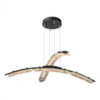 Glissade Double Large Pendant, LED, Dark Smoke, Clear, 43.5"W (137587-LED-STND-07-ZM0749 5Z3117)