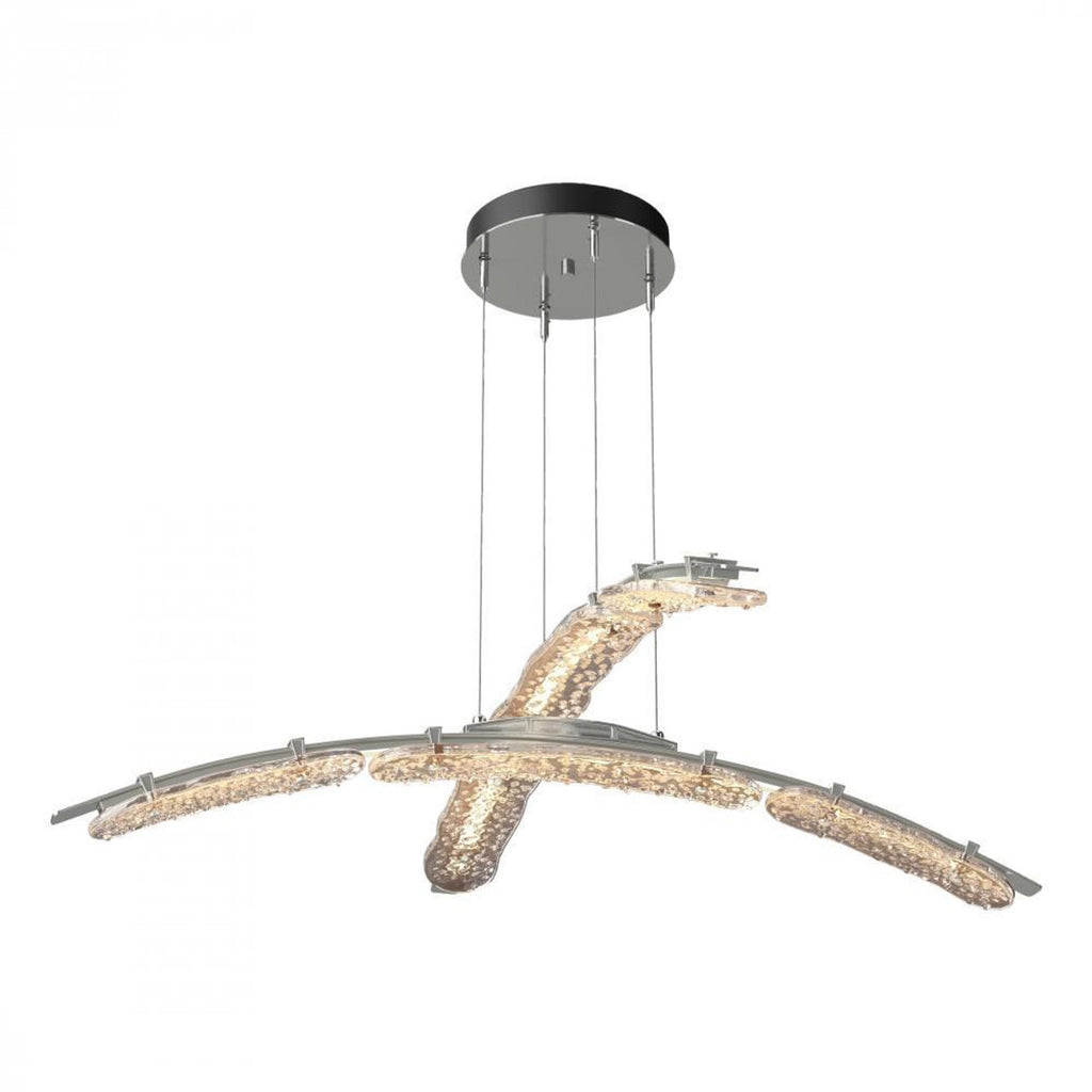 Glissade Large Pendant, LED, Modern Brass, Clear, 43.5"W (137586-LED-STND-86-ZM0749 5Z3113)
