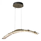 Glissade Large Pendant, LED, Dark Smoke, Clear, 43.5"W (137586-LED-STND-07-ZM0749 5Z310W)