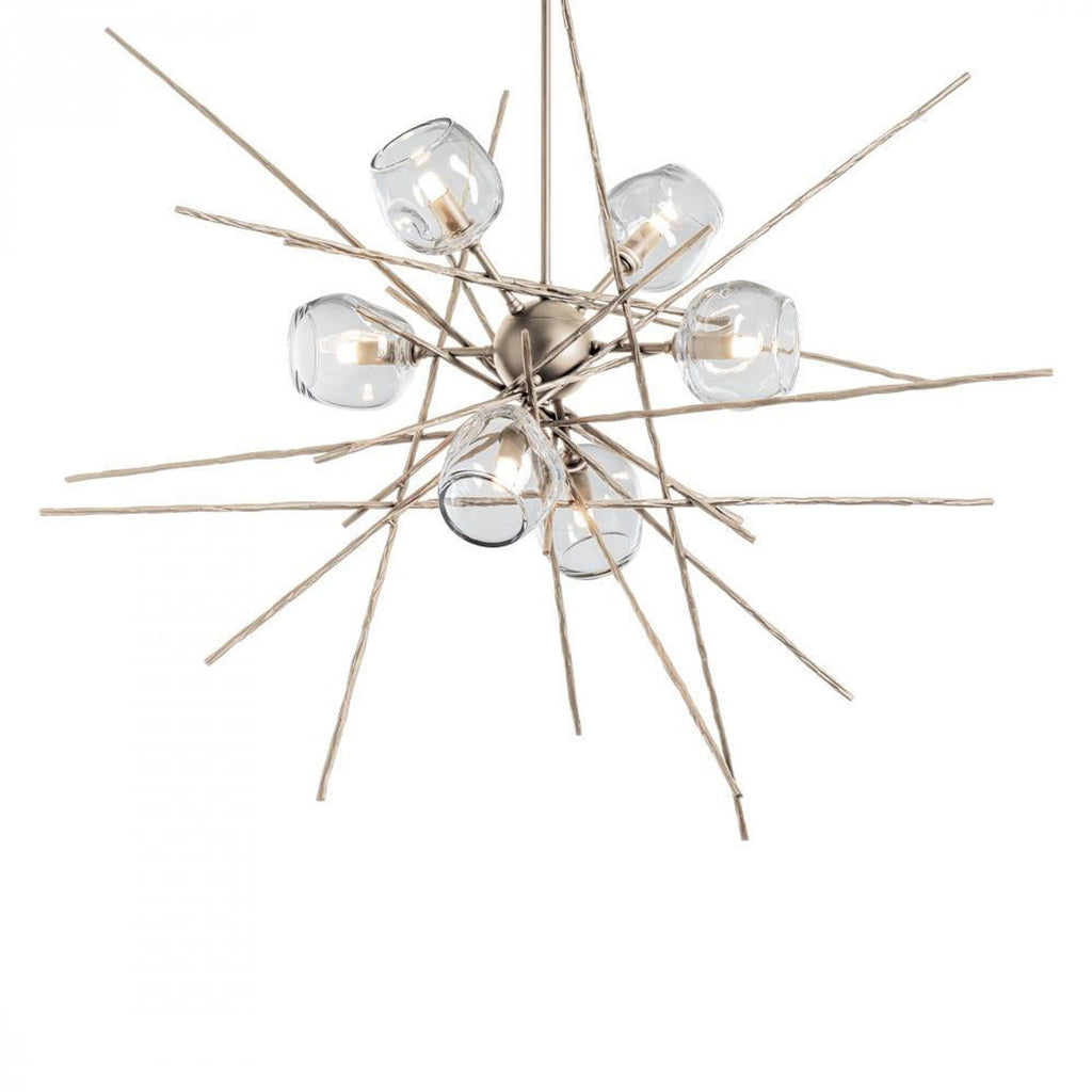 Griffin Stardust Pendant, 6-Lights, Vintage Platinum, Clear, 39.2"W (131590-SKT-MULT-82-ZM0709 5YZYDT)