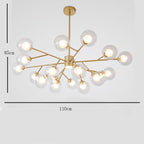 9 Lights Glass LED Modern Chandeliers Ceiling Lights Pendant Light