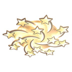 Celestial Shooting Stars Flush Mount Ceiling Light- LED, Dimmable, White, 5 to 15 Star Lights