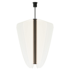 Nyra Chandelier, 1-Light, LED, Nightshade Black, Acrylic, 42.25"W (700NYR42B-LED930 70PDEUL)