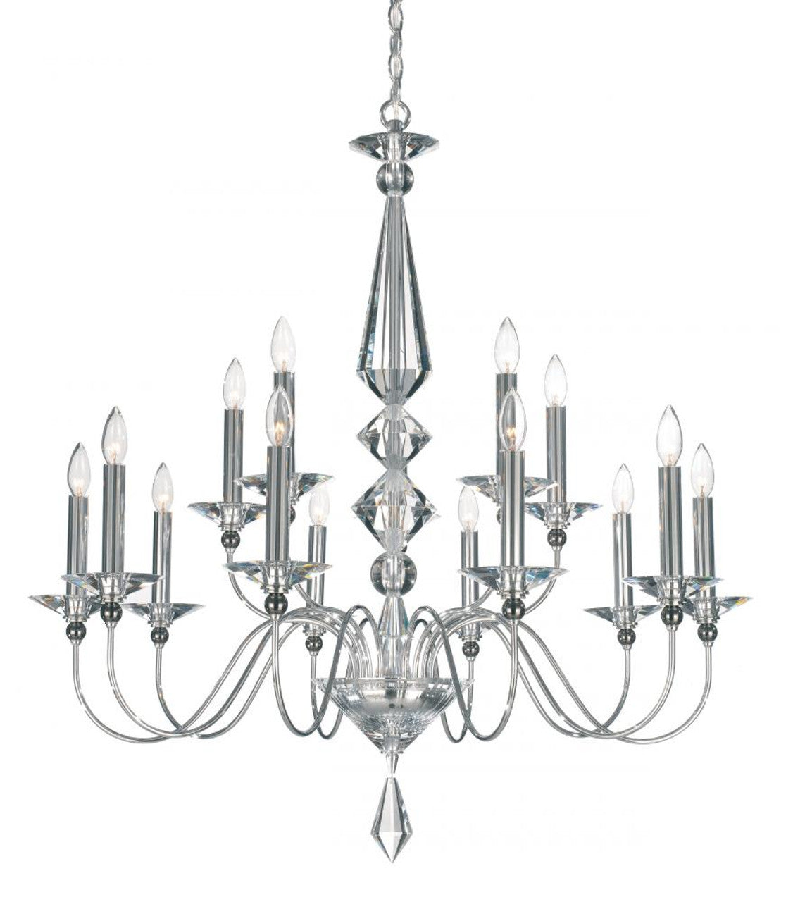 Renaissance Chandelier, 7-Light, Heirloom Gold, Clear Swarovski Crystal, 23.5"W (3770-22S MVMVV)