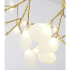 45 Lights Creative Copper Glass Design LED Modern Sputnik Chandelier