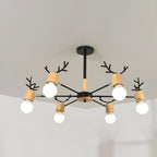 6-light Antlers-shaped LED Nordic Chandeliers Ceiling Lights Hanging Lamp
