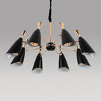 8-light LED Electroplated Metal Nordic Chandeliers Ceiling Lights Fixture