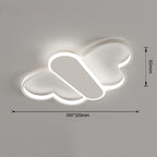 Cartoon Butterflies Shaped LED Dimmable with Remote Modern Ceiling Lights