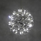 12 inch Stanless Steel LED Endless Woven Sphere Pendant Modern Lights