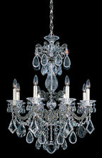 Milano Chandelier, 15-Light, Florentine Bronze, Clear Swarovski Crystal, 39"W (5686-83S AN4MG)