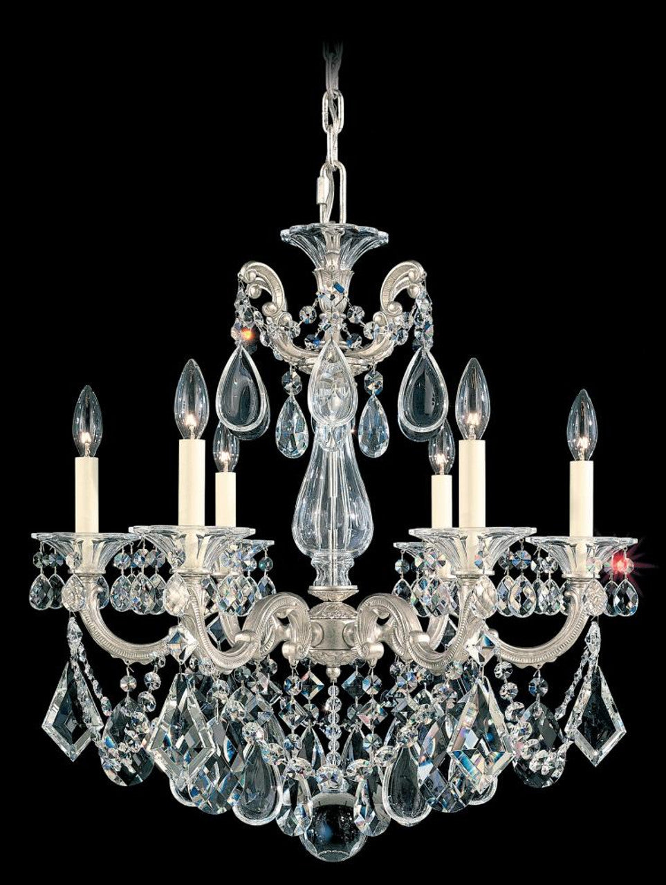 Andromeda Chandelier, 8-Light, Polished Nickel, 45.75"W (S1200 2EPXJ)