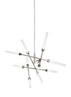 Linger Abstract Chandelier, 12-Light, LED, Nickel, 52.3"L (700LNG12AN-LED930 70P9E4V)