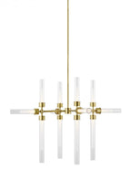 Linger Chandelier, 12-Light, LED, Brass, Natural Brass, 38.4"W (700LNG12NB-LED930 70P9E4W)