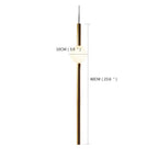 1 Light Metal Glass Pendant Lighting Minimalism Linear Round Ceiling Light