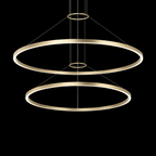 O'Hara Chandelier, 2-Light, LED, Brushed Gold, 40"W (C30872BG 3060NNW)