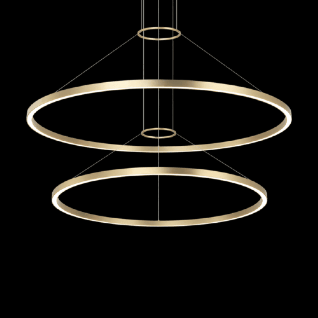 O'Hara Chandelier, 3-Light, LED, Brushed Gold, 40"W (C30896BG 3060NNY)
