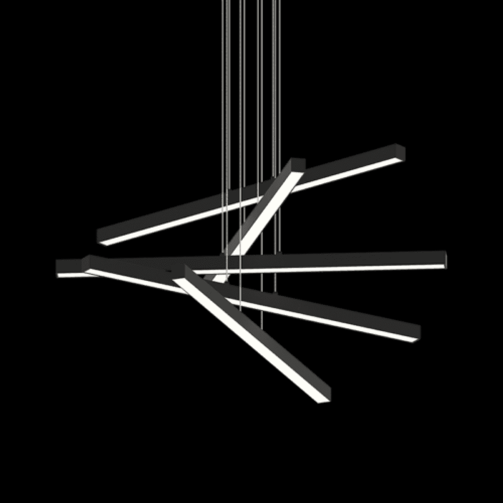 Presley Chandelier, 10-Light, LED, Matte White, 42"L (C80845MW 3060NP7)