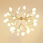 45 Lights Creative Copper Glass Design LED Modern Sputnik Chandelier