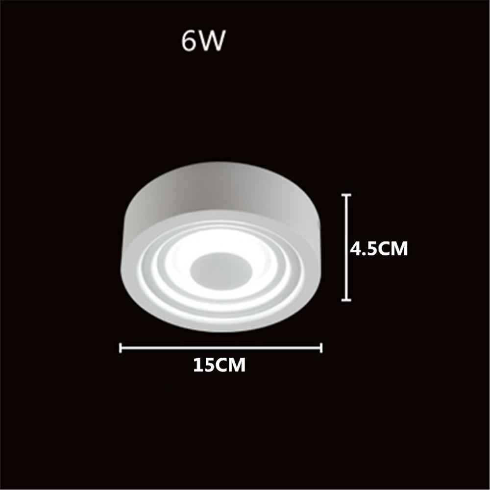 6" Multiple Circles Flush Mount Ceiling Light Geometric LED Light