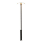 Round Waterproof LED Gray Modern Public Lighting Outdoor Pole Lights