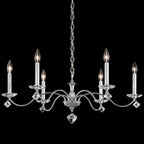 Modique Chandelier, 5-Light, Heirloom Bronze, Clear Heritage Crystal, 27"W (MD1005N-76H 1HZZH1)