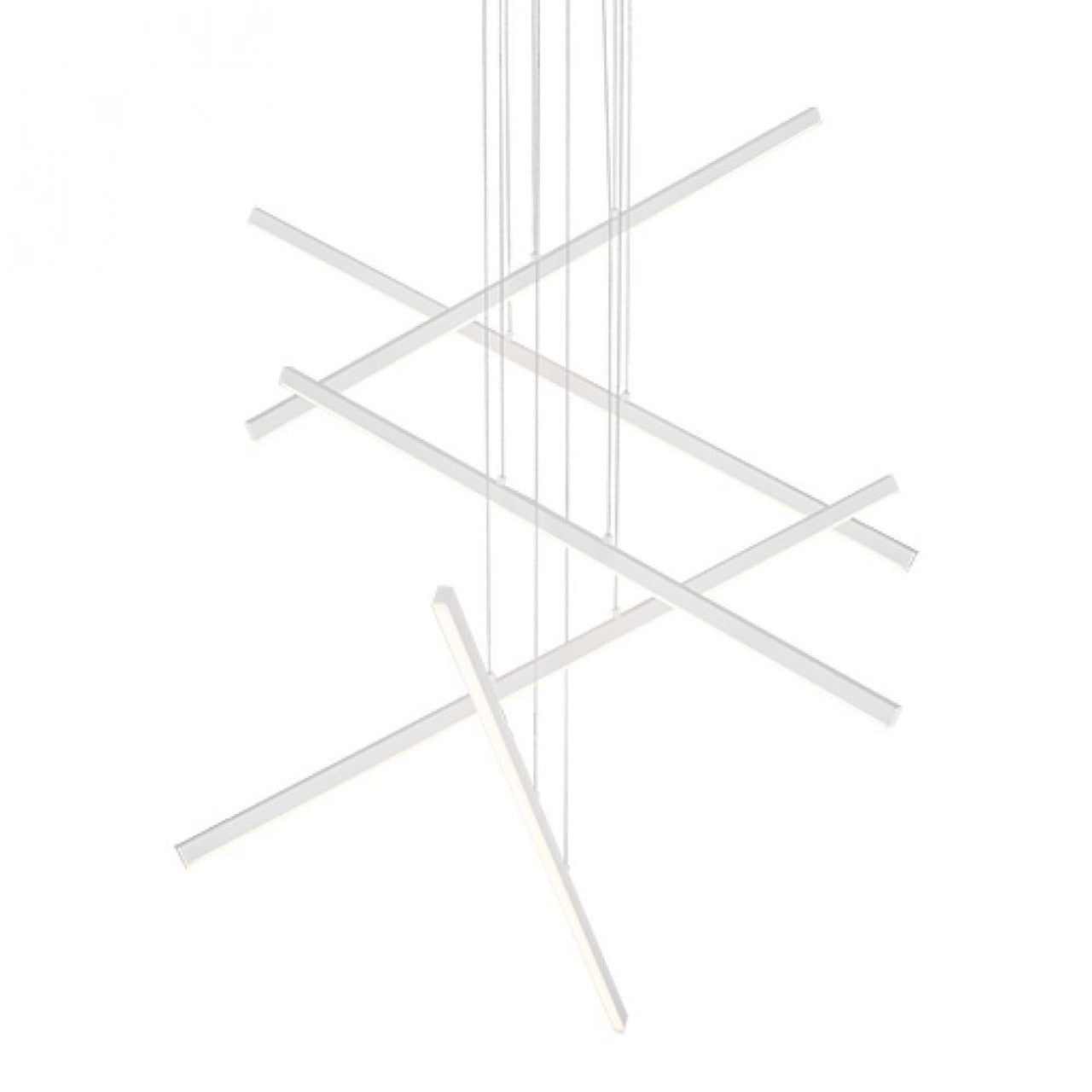 Z-Bar Pendant Rise, Large Rectangle, LED, Matte Black, 56.25"W (ZBP-54-RR-SW-MTB-CNP 407UFK3)