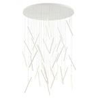 Z-Bar Pendant Rise, Large Rectangle, LED, Silver, 56.25"W (ZBP-54-RR-SW-SIL-CNP 407UFK5)