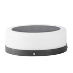 Round Acrylic Waterproof White LED Modern Solar Lights Outdoor Garden Lights