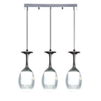 3-light Electroplated Aluminum Plastic LED Modern Chandeliers Island Lights
