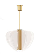 Nyra Chandelier, 1-Light, LED, Plated Brass, Acrylic, 27.5"W (700NYR28BR-LED930 70PDEUF)