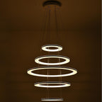 Adjustable Contemporary Chandelier Light Mid-century Chandeliers with 5 Tiered LED Lights