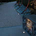 Poolside Deck Waterproof LED Chrome Recessed Well Step Lights Garden Lawn Inset Lighting