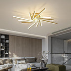Abstract Tube Flower Shaped LED Nordic Flush Mount Lighting Ceiling Lights