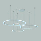 4 Circles Random Sizes Multi Light Pendant Metal Acrylic Ceiling Lights